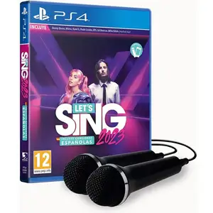 Playstation Games Let's Sing 2023 comprend des chansons espagnoles + 2 microphones PS4 pas cher