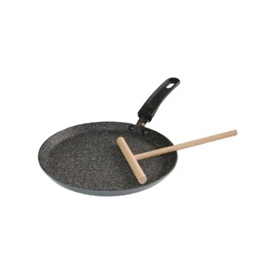 WARIMEX 9195 STONELINE POELE A CREPES POUR TOUT TYPE DE PLAQUE AVEC ROULEAU EN BOIS Ø 24 CM pas cher