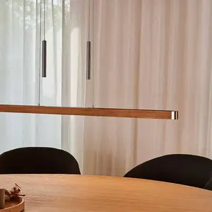 HerzBlut Novelie suspension LED, chêne huiléVendu parluminaire