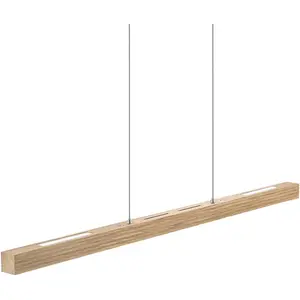 HerzBlut Suspension LED Hermann, chêne naturel, up/downVendu parluminaire