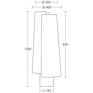 HerzBlut Lampe sur pied Jojo, bois, brun/crème, 120 cm, E27Vendu parluminaire