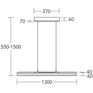 HerzBlut Suspension LED Karl G, bois/pierre, up/down, intensité variab...Vendu parluminaire