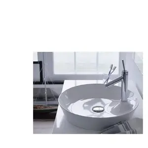 Sanimar Vasque Sans Trop-Plein, Diamètre 480 Mm, Avec Îlot De Robinetterie, BlVendu parcdiscount