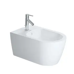 Duravit - Bidet suspendu 37x57x29,5 cm en céramique blanc brillant Me