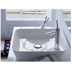 Duravit Aufsatzbecken Cape Cod 460 mm mit Armatureninsel, ohne Überlauf, weiß, 2340460000Vendu paramazon