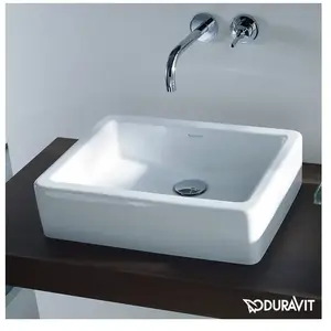 Vero - Vasque, 50x38 cm, avec WonderGliss, blanc alpin 04555000001 - Duravit pas cher