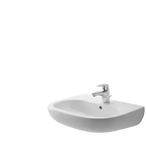 Duravit - Vasque D-Code 550 mm avec trop plein, 1 percage mitigeur blancVendu paramazon
