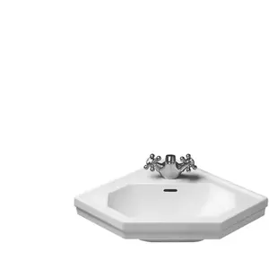 Lave-mains d'angle Duravit 1930 - Blanc - Céramique - A poser pas cher