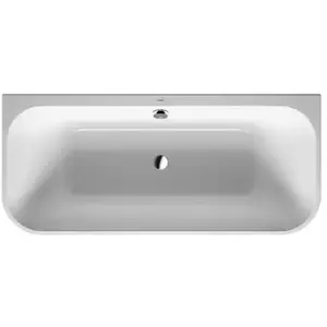 Comparateur de prix : Duravit Happy D.2 Baignoire semi-îlot, avec tablier, 700318000000000,