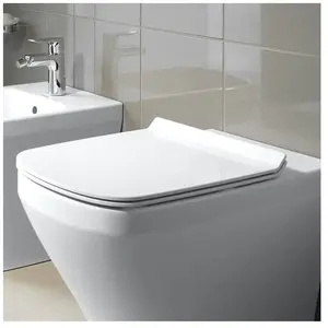 Comparateur de prix : Duravit - DuraStyle - Abattant de toilette, blanc 0063710000
