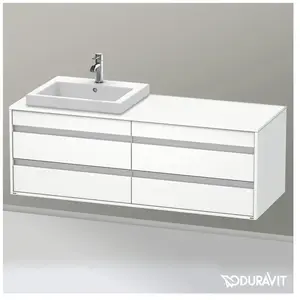 Duravit Ketho Meuble sous-vasque, 4 tiroirs, KT6757L1818, pas cher