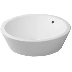 Starck 1 - Vasque sans trou avec trop-plein, diamètre 530 mm, blanc- vasque 0447530000 - DuravitVendu paramazon