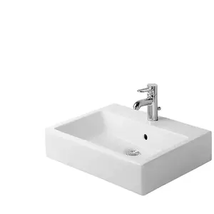 Duravit - Lavabo vero avec trop-plein,600x470mm trou robinettrie blancVendu paramazon