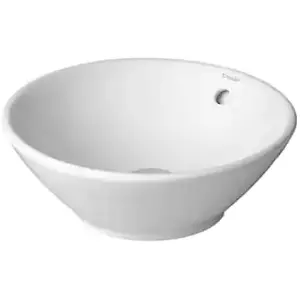 Comparateur de prix : Duravit - Bacino - Vasque sans trou avec trop-plein, diamètre 42 cm, blanc 0325420000
