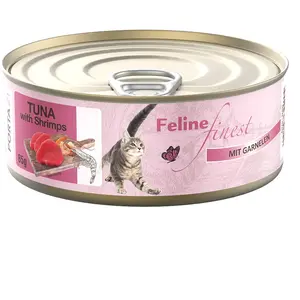 Porta 21 85g Feline Finest thon, crevettes - Pâtée pour chat pas cher