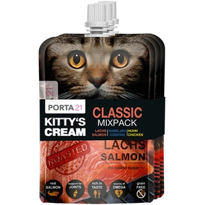 Porta21 3x90g Porta 21 Kitty's Cream (3 variétés) - Friandises pour chat pas cher