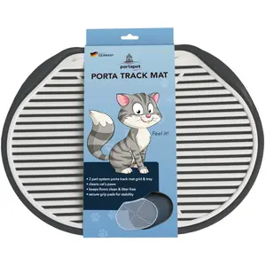 Portapet Tapis de maison de toilette Soft Touch Track Mat, argent - pour chatVendu parzooplus