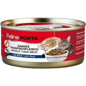 6x156g thon / boeuf Porta 21 - Nourriture pour Chat pas cher