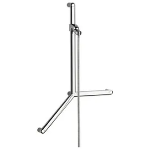 Kludi - Sirena care barre murale coulissante 90cm avec tuyau et poignée chromeVendu paramazon