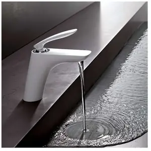Balance - Mitigeur de lavabo, blanc/ chrome 520269175 - Kludi pas cher