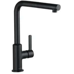 KLUDI L-INE S - MITIGEUR D'éVIER AVEC BEC EXTRACTIBLE, NOIR MAT 40851Vendu paramazon