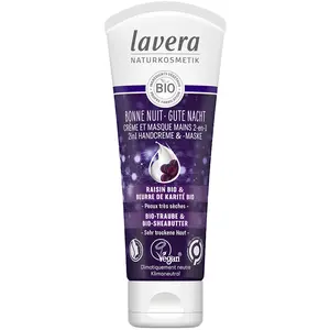 Crème et masque mains 2-en-1 bonne nuit bio - LAVERA pas cher