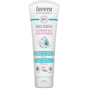 Lavera Basis Sensitiv Cleansing Milk Aloe + Karite Bio 125ml pas cher