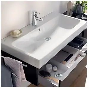 Lavabo - GEBERIT - iCon - 90x48,5cm - Blanc - Avec KeraTect - EncastrableVendu paramazon