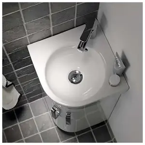 Comparateur de prix : Lave main d'angle Geberit Renova Compact - 450x155x395 mm - 276132000