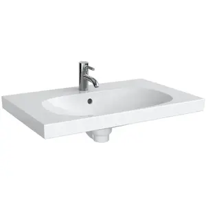 Acanto - Lavabo 750x482 mm, avec 1 trou, avec trop-plein, blanc 500.622.01.2 - GeberitVendu paramazon