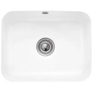 Comparateur de prix : Villeroy & Boch Evier 1 bac Cisterna 60C Blanc CeramicPlus avec vidage automatique TU