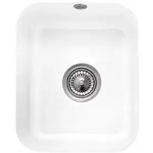 Villeroy & Boch Evier 1 bac Cisterna 45 Blanc CeramicPlus avec vidage manuel TU pas cher