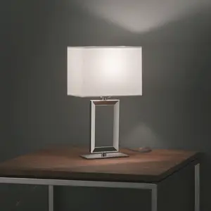 Helestra Enna 2 lampe à poser textile, hauteur 30 cm pas cher
