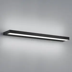 Comparateur de prix : Applique murale LED Helestra Slate, noir mat 60 cm
