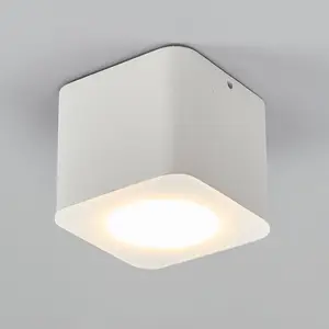 Helestra Oso spot plafond LED angulaire blanc mat pas cher