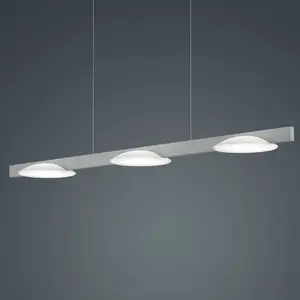 Comparateur de prix : Helestra Pole suspension LED à 3 lampes nickel
