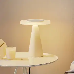 Helestra Bax lampe table variateur tactile blanche pas cher