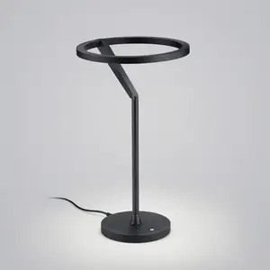 Helestra Elara lampe à poser LED down dim noire pas cher