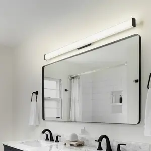 Helestra Applique murale LED pour salle de bain LED Alla IP44 120cm noir pas cher
