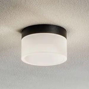 Comparateur de prix : Helestra Liv plafonnier LED, satiné, Ø 15 cm