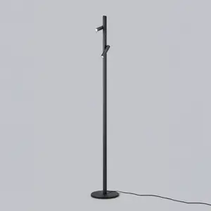 Helestra Coni lampe pied LED 2 spots 160 cm noireVendu parluminaire