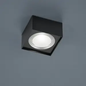Helestra Kari plafonnier LED angulaire noir pas cher