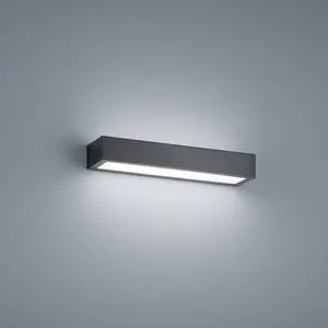 Applique murale LED Helestra Theia, noir mat 30 cm pas cher