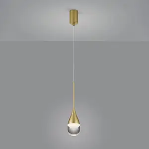 Helestra Deep suspension LED, dorée mate pas cher