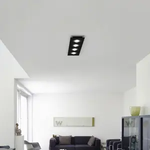 helestra NOMI Plafonnier LED rectangulaire à 4 sources lumineuses, 5-5060.22, pas cher