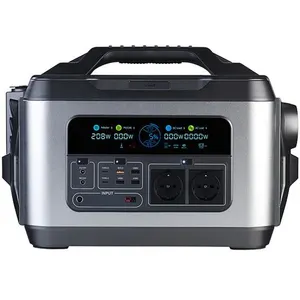 REVOLT Batterie nomade HSG-1200 avec panneau solaire et adaptateur