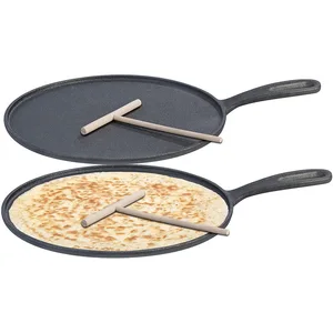 2 crêpières en fonte Ø 28 cm - ROSENSTEIN & SOHNE - Poêles - Fonte  - Fixe pas cher