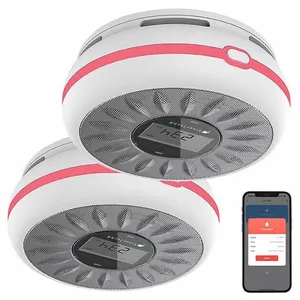 VISORTECH 2 détecteurs de fumée et monoxyde de carbone connectés 85 dB RWM-210.duo pas cher