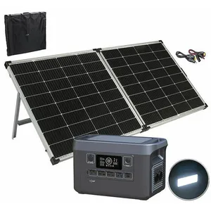 Comparateur de prix : REVOLT Batterie nomade et convertisseur solaire HSG-1300 avec panneau ...
