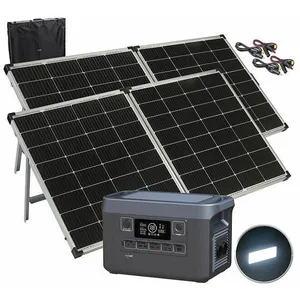 Comparateur de prix : REVOLT Batterie nomade et convertisseur solaire HSG-1300 avec 2 pannea...